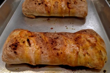 Stromboli with Eggplant and Spinach